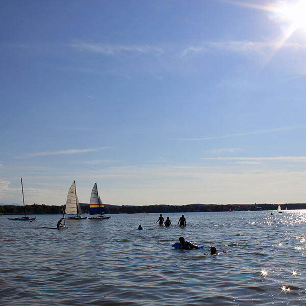 Camping beim Fischer