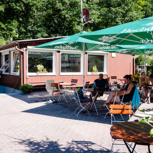 Unser Stüble - hier treffen sich Camper, Radler und Wanderer