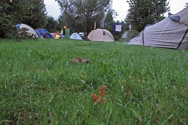 Camping beim Fischer