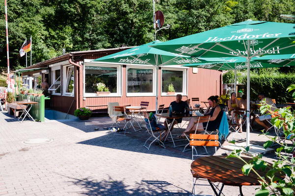 Unser Stüble - hier treffen sich Camper, Radler und Wanderer